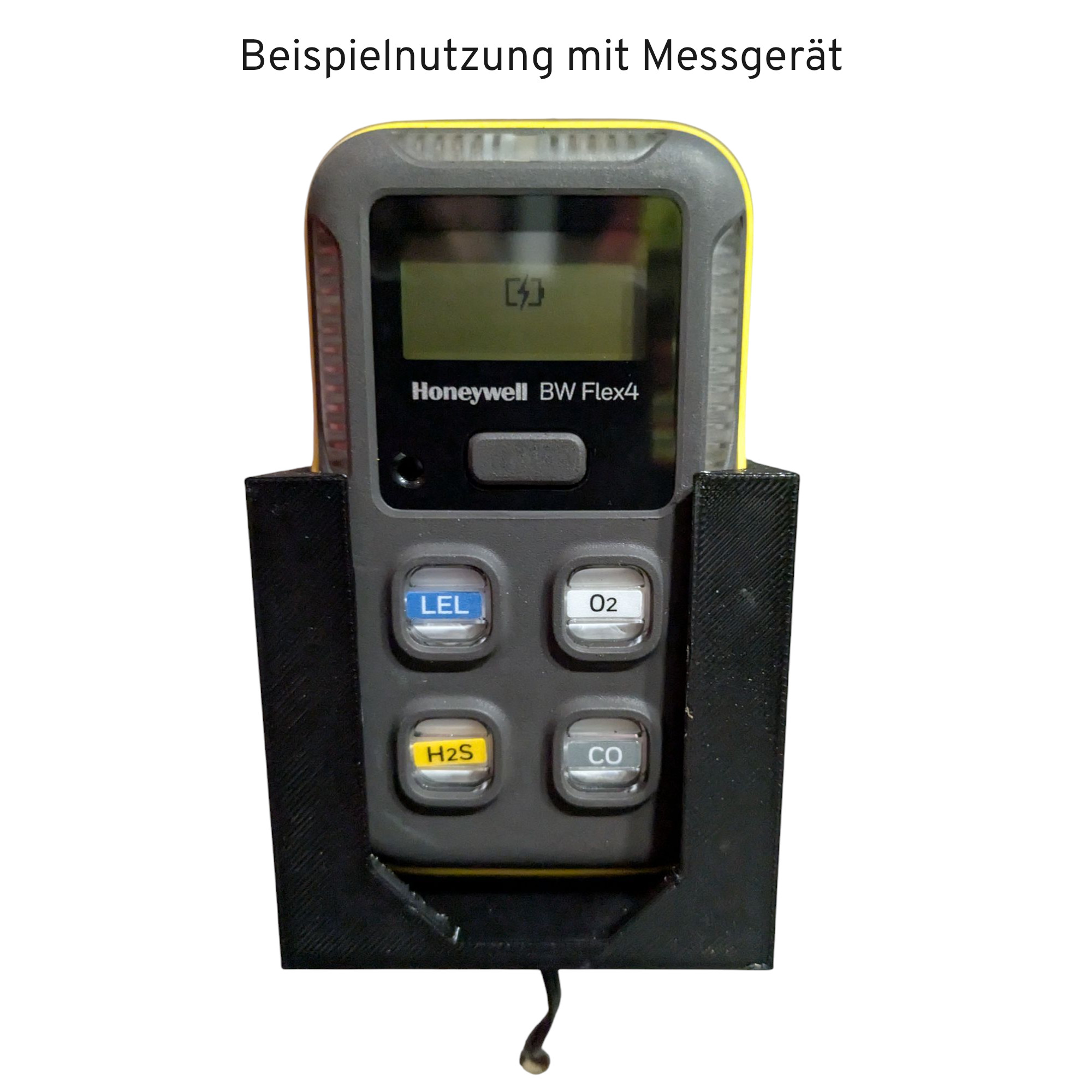 Beispeilverwendung mit eingesetzem Messgerät